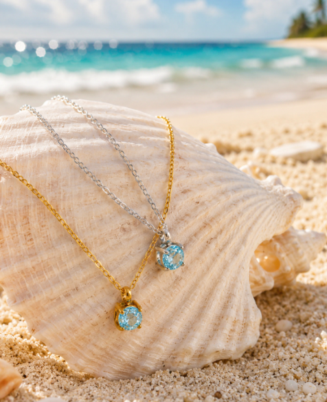 Vintage Drop Necklace Waterproof Stainless Steel