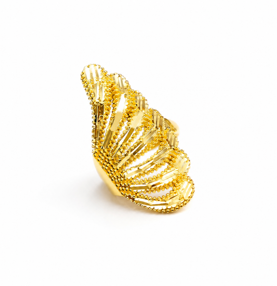 18K Gold Vintage Large Ring