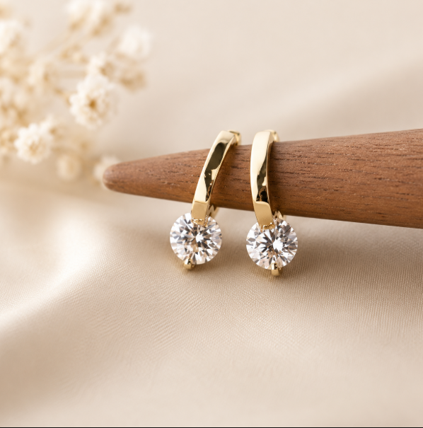 9K Gold Hoop Earrings