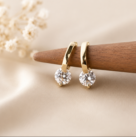 9K Gold Hoop Earrings