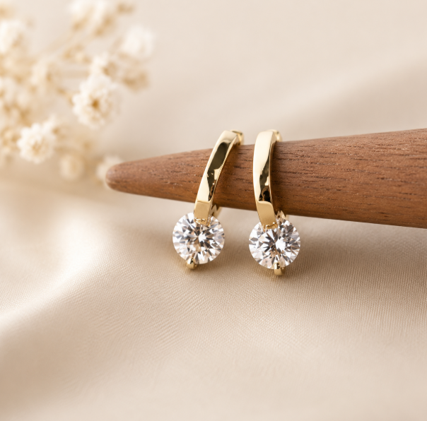 9K Gold Hoop Earrings