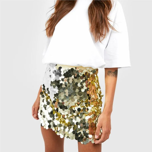 Elegant High Waist Party A-Line Skirt