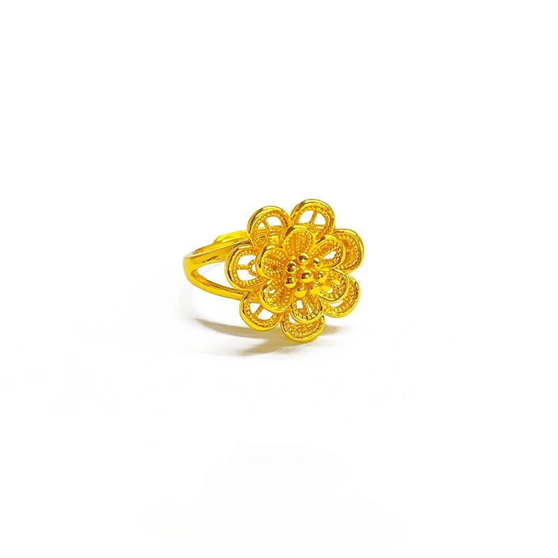 Elegant Gold-Plated Filigree Vintage Jewelry
