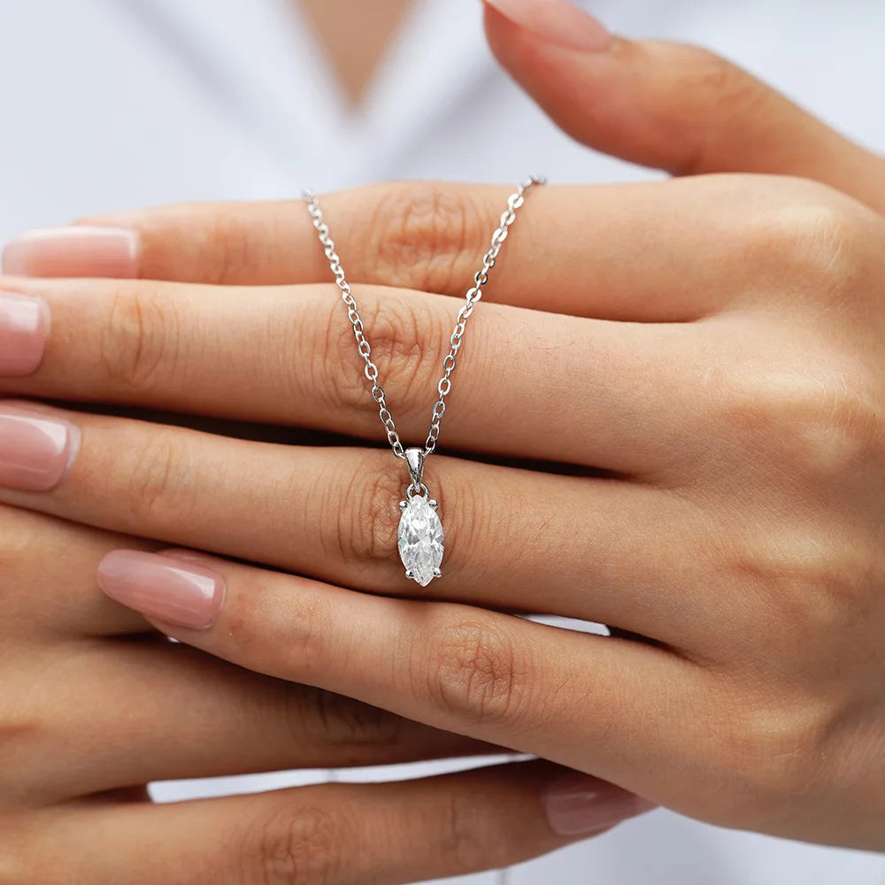 925 Moissanite Vintage Necklace