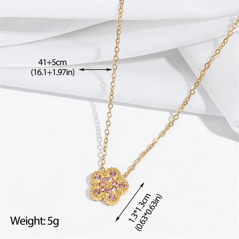 Clover Flower Stainless Waterproof Vintage Jewelry Set