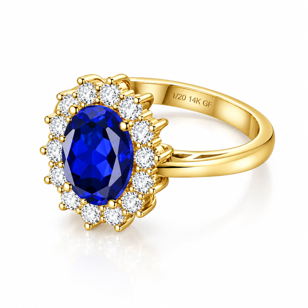 14K Gold Filled Halo Ring