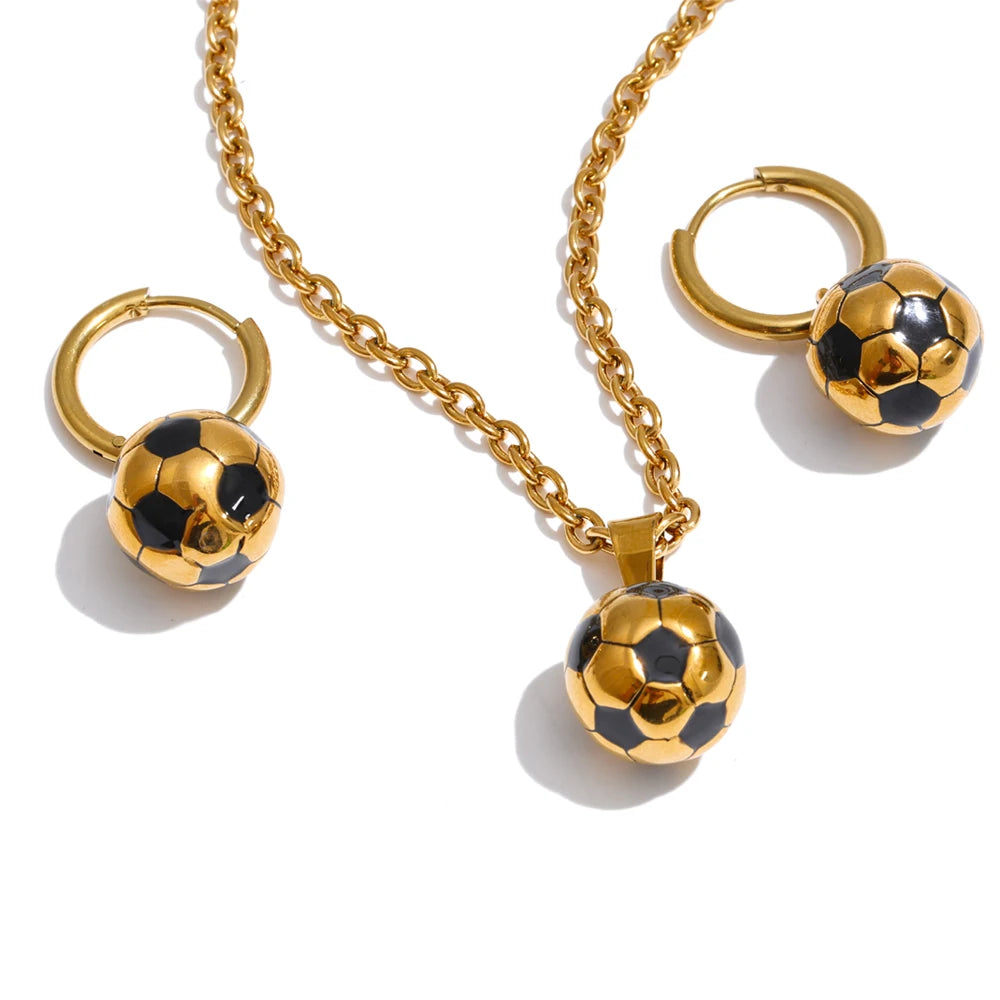 18K Gold Plated Soccer Jewelry Ball