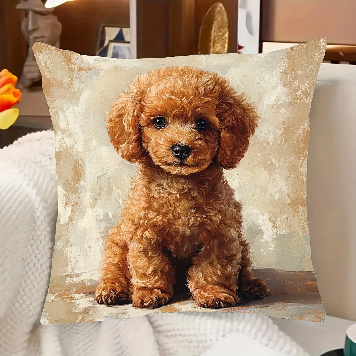 Printed Square Decorative Pillow Cover
