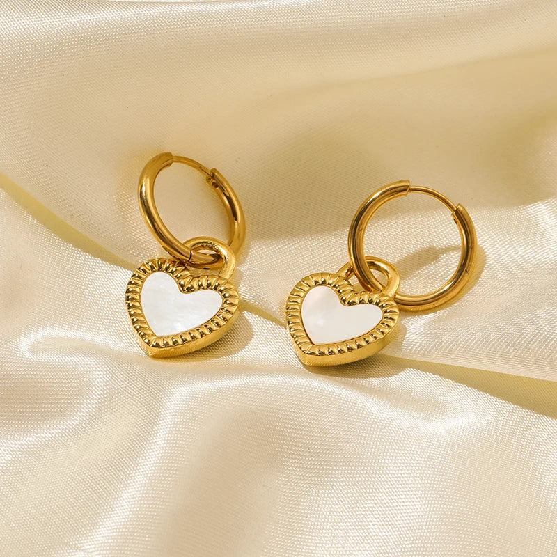 Heart Vintage Gold Plated Stainless Steel