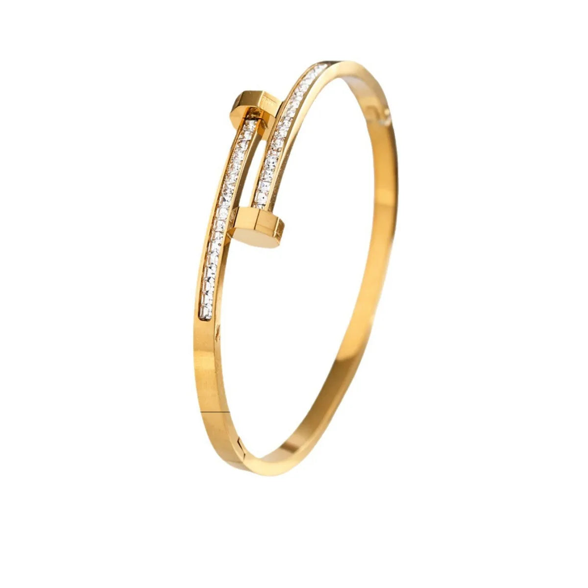 Gold-Plated Stainless Steel Vintage Bracelet