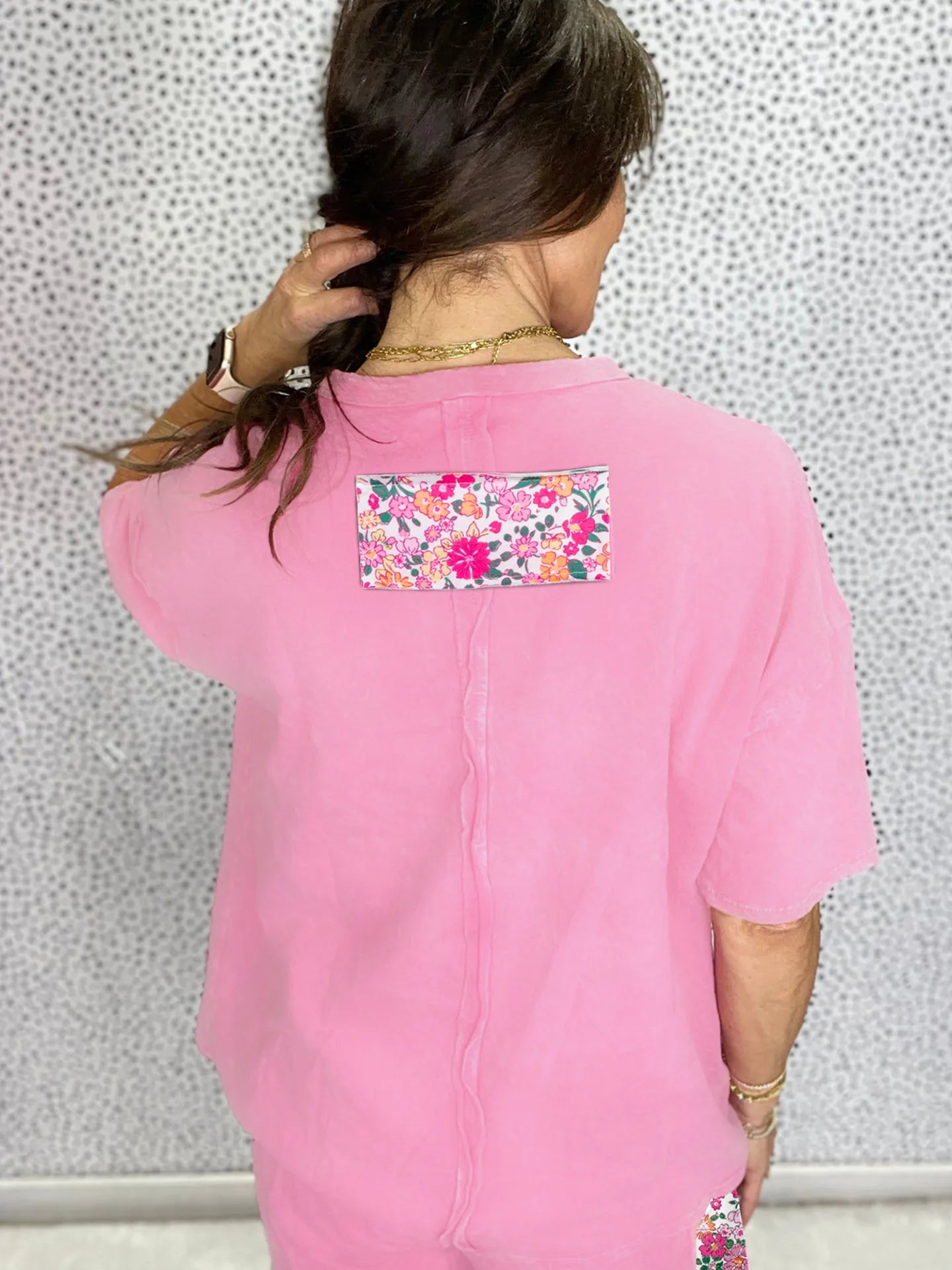 Floral Patchwork Loose Fit T-shirt