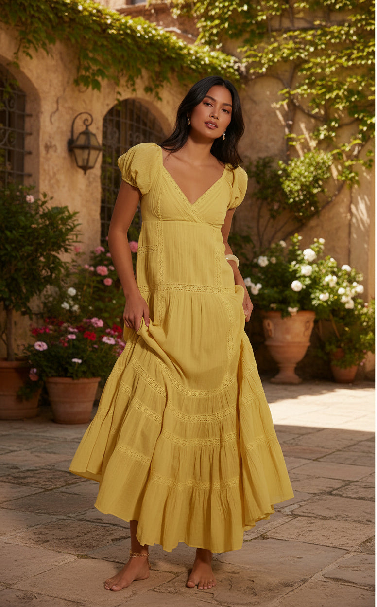 Floral Lace Maxi Dress