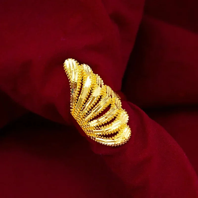 18K Gold Vintage Large Ring