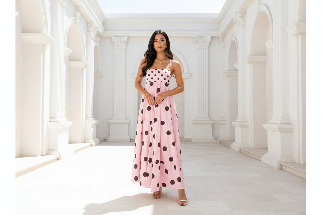 Striped Maxi Dress with Pockets