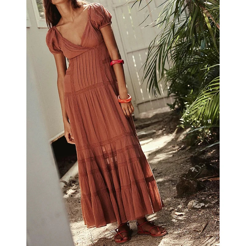 Floral Lace Maxi Dress