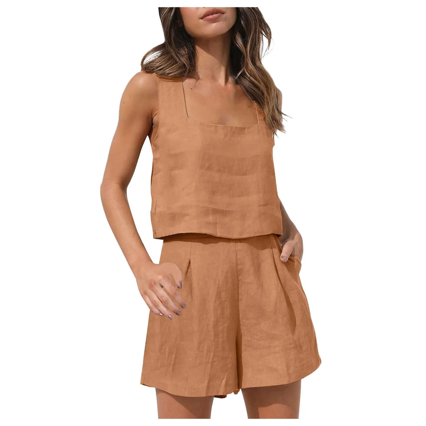 Two Piece Shorts Set Summer Outfit