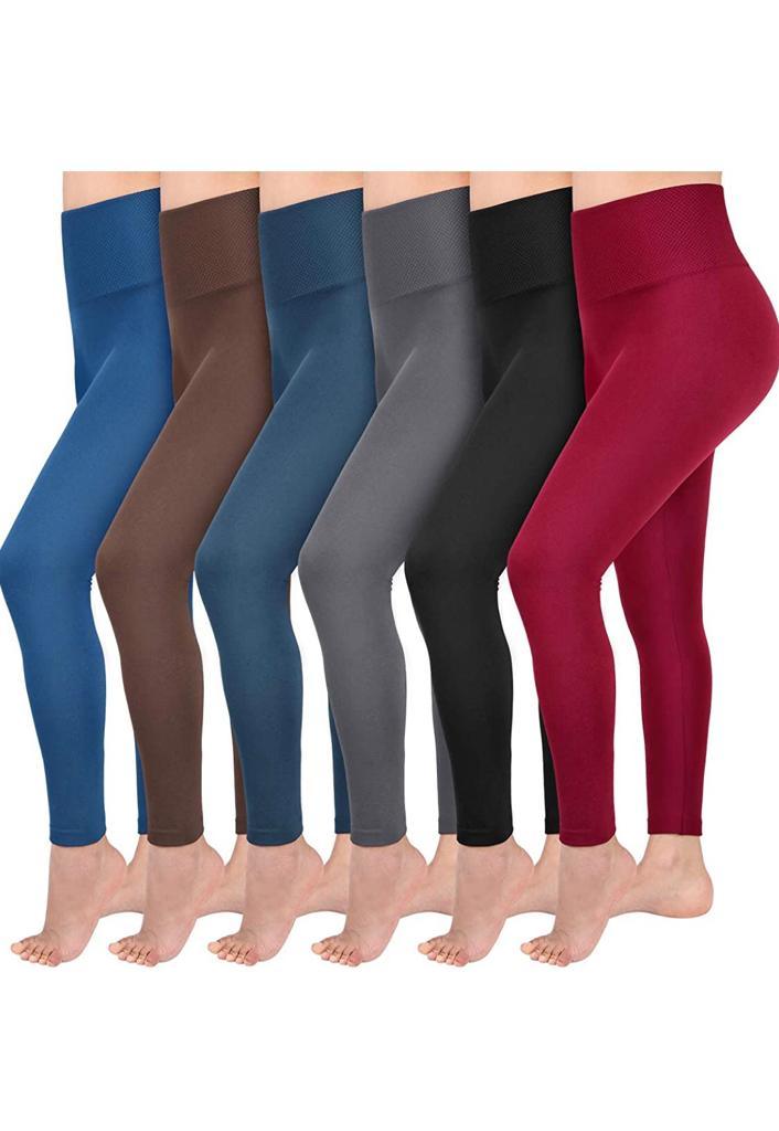 2 Pack Women‚Äôs Fleece Lined Leggings High Waist Stretchy warm - Infinity Beautiful Boutique