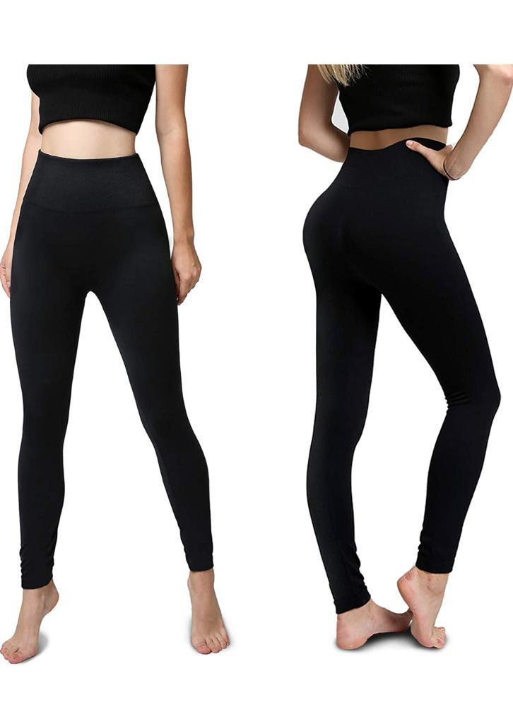 2 Pack Women‚Äôs Fleece Lined Leggings High Waist Stretchy warm - Infinity Beautiful Boutique
