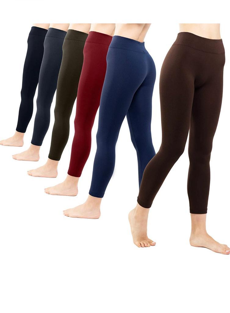 2 Pack Women‚Äôs Fleece Lined Leggings High Waist Stretchy warm - Infinity Beautiful Boutique