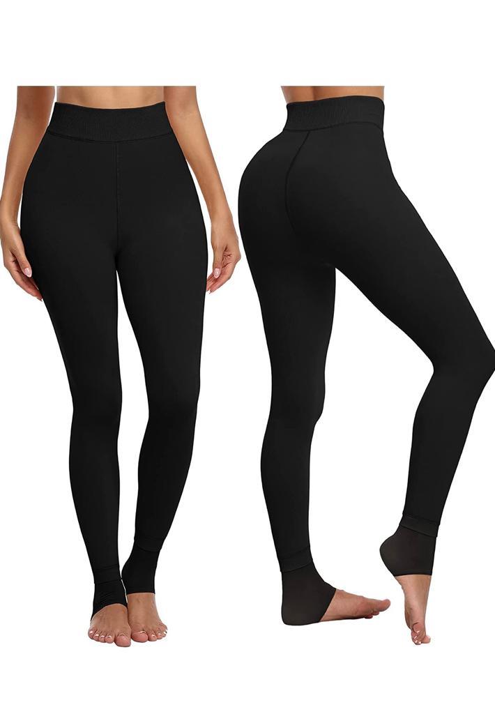 2 Pack Women‚Äôs Fleece Lined Leggings High Waist Stretchy warm - Infinity Beautiful Boutique