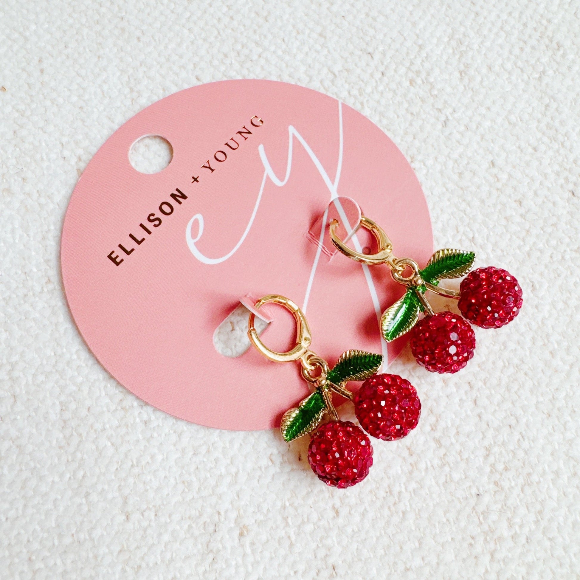 Infinity Beautiful Sweet Cherry Huggie Earrings - Infinity Beautiful Boutique