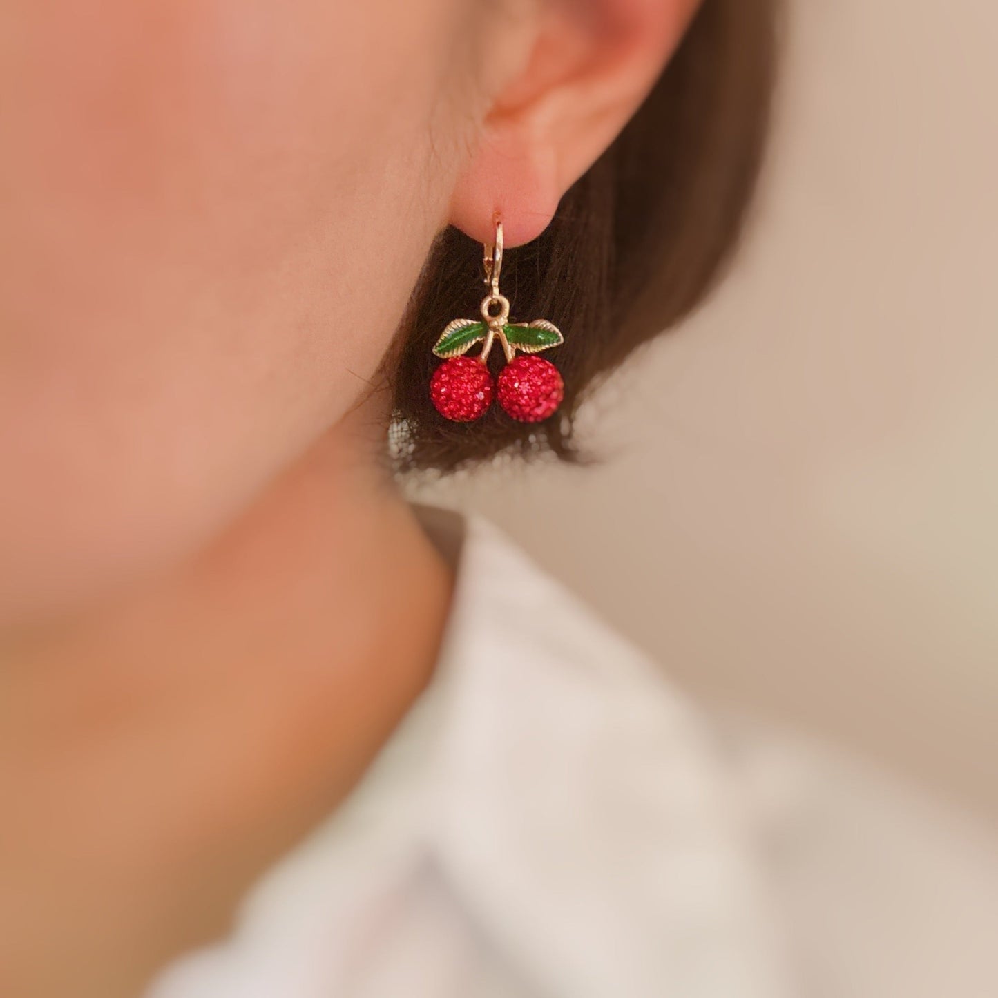 Infinity Beautiful Sweet Cherry Huggie Earrings - Infinity Beautiful Boutique