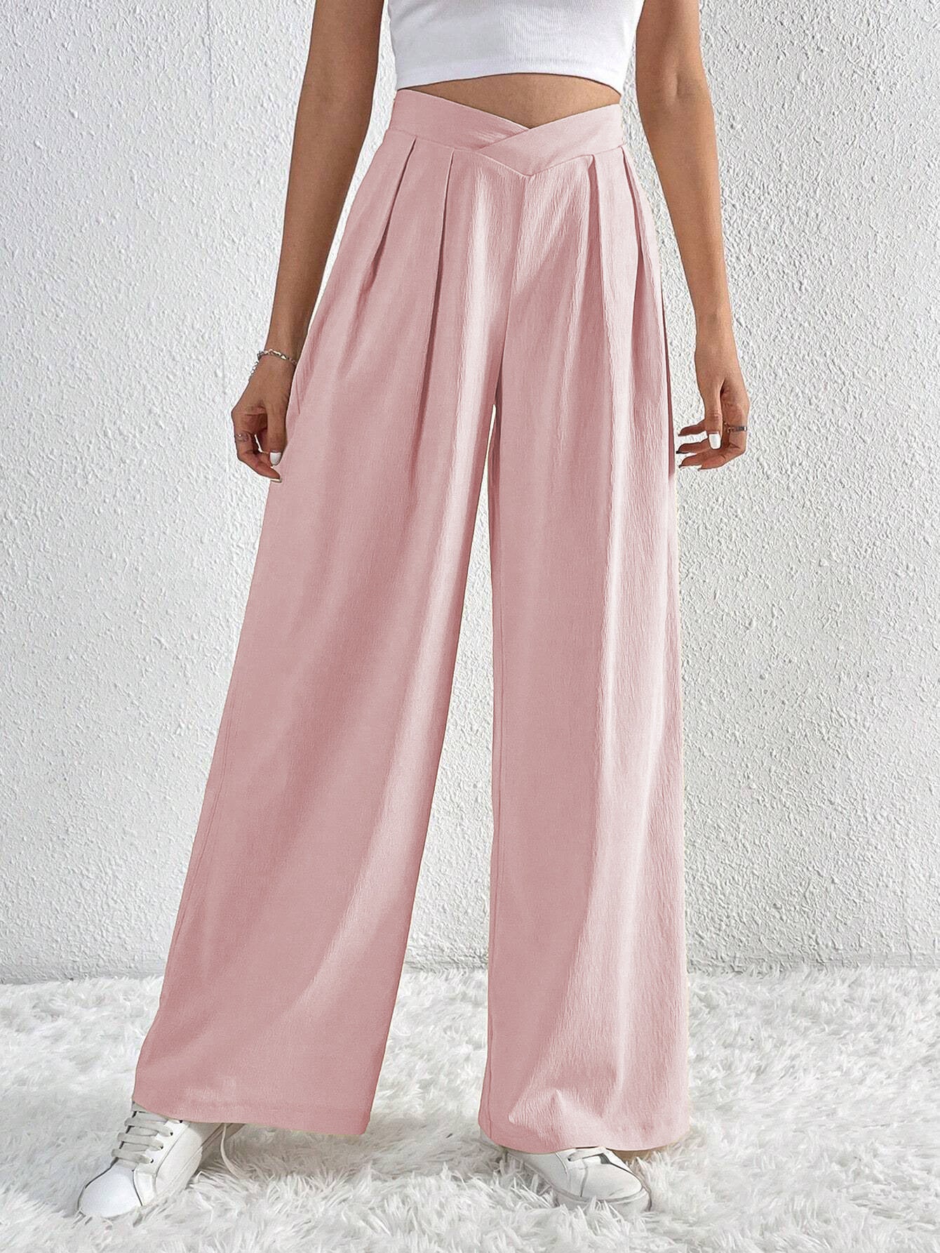 Infinity Beautiful Summer Flow Pants – Solid Pleated Wide-Leg Style for Effortless Comfort & Versatile Wear