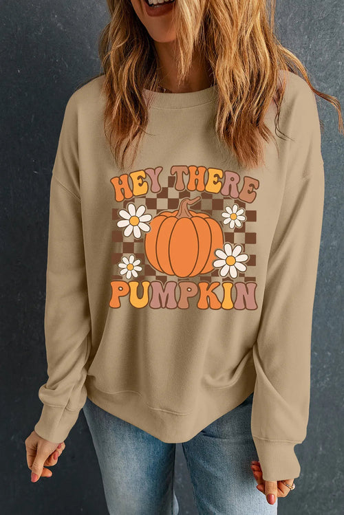 Pumpkin Graphic Long Sleeve Sweatshirt - Infinity Beautiful Boutique