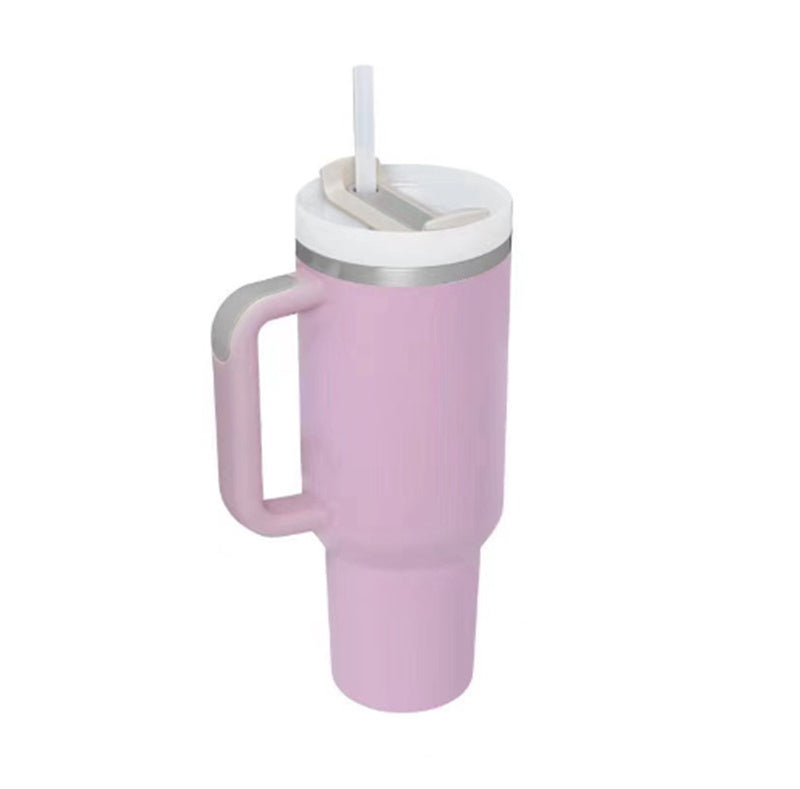40oz Tumbler – Insulated Stainless Steel with Handle & Straw - Infinity Beautiful Boutique