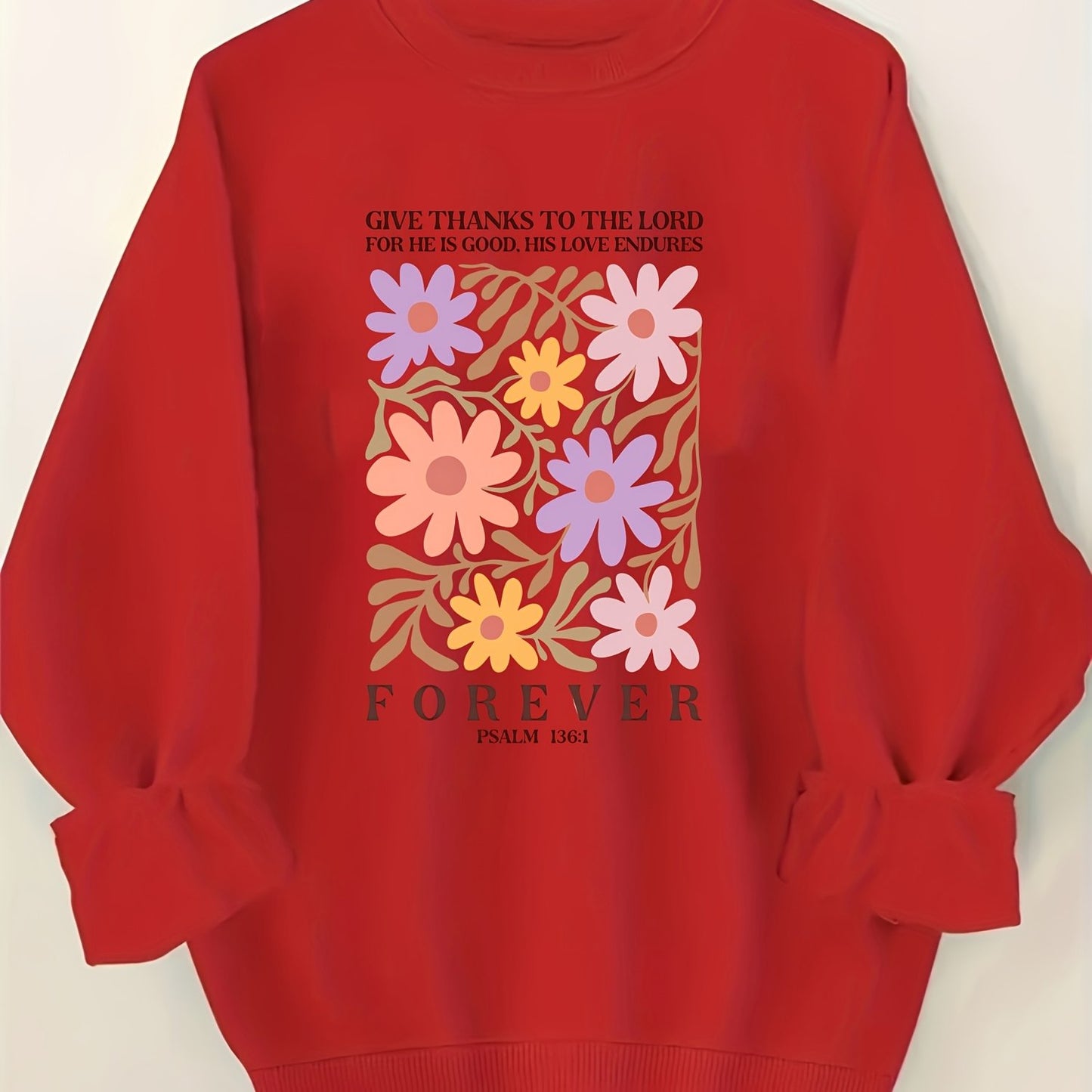 Women’s Psalm 136:1 Faith Hoodie – Soft Casual Wear