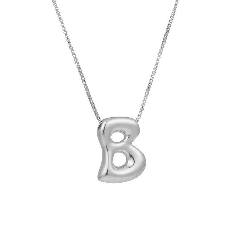 Gold Letter Initial Necklace – Statement Chain Jewelry