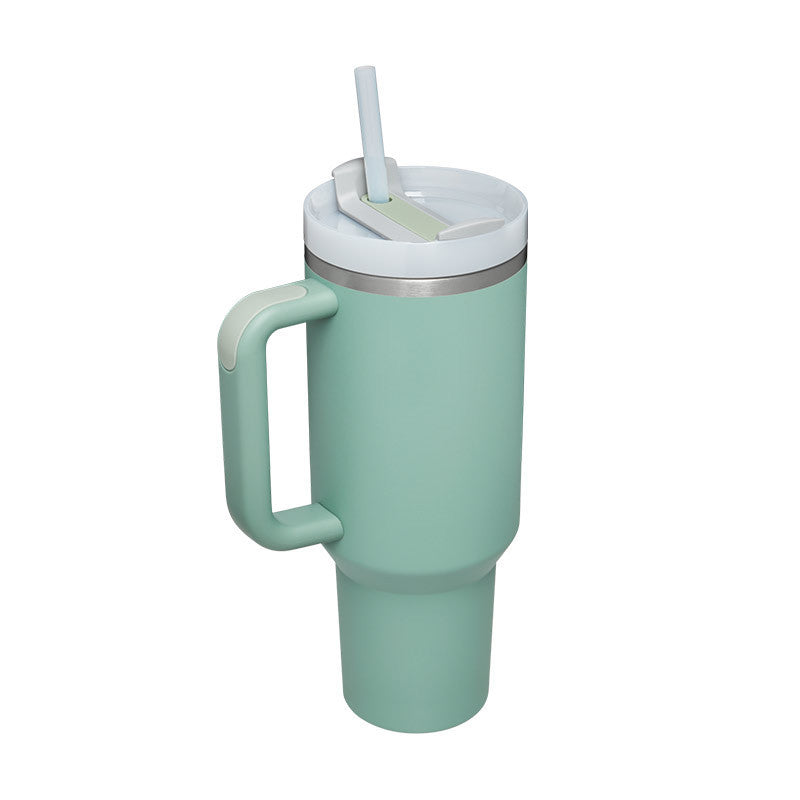 40oz Tumbler – Insulated Stainless Steel with Handle & Straw - Infinity Beautiful Boutique