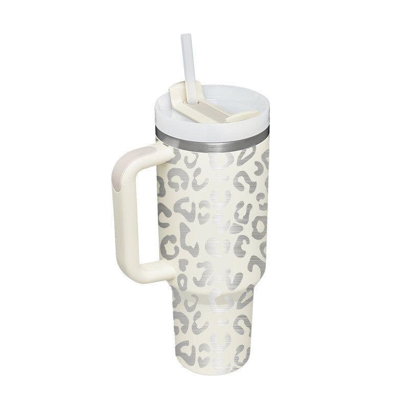 40oz Tumbler – Insulated Stainless Steel with Handle & Straw - Infinity Beautiful Boutique