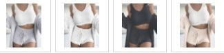 Infinity Beautiful 3-Piece Thermal Lounge Set – Fluffy Coat, Spaghetti Strap Top & Shorts - Infinity Beautiful Boutique