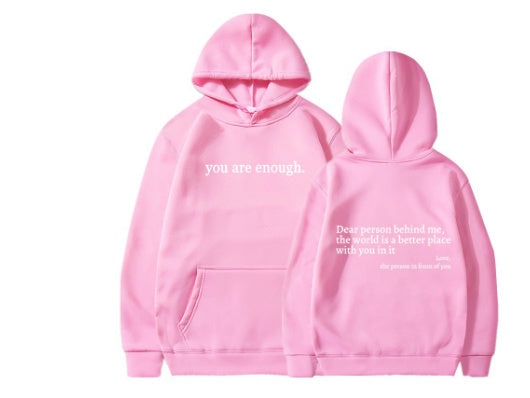 "Dear Person Behind Me" Plush Hoodie – Infinity Beautiful - Infinity Beautiful Boutique