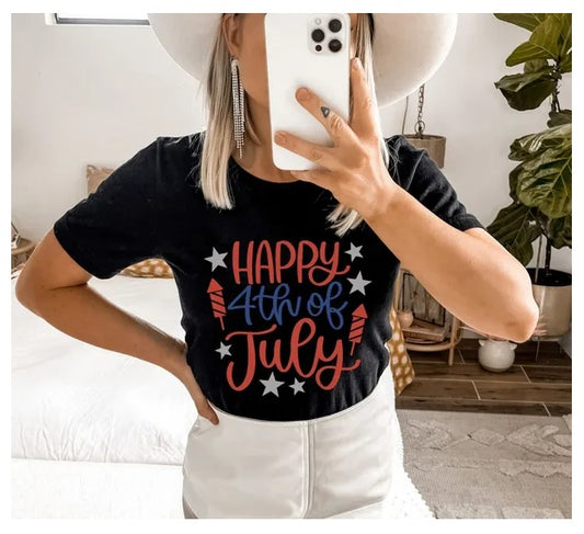 Happy 4th of July T-Shirt – USA Mama Edition - Infinity Beautiful Boutique