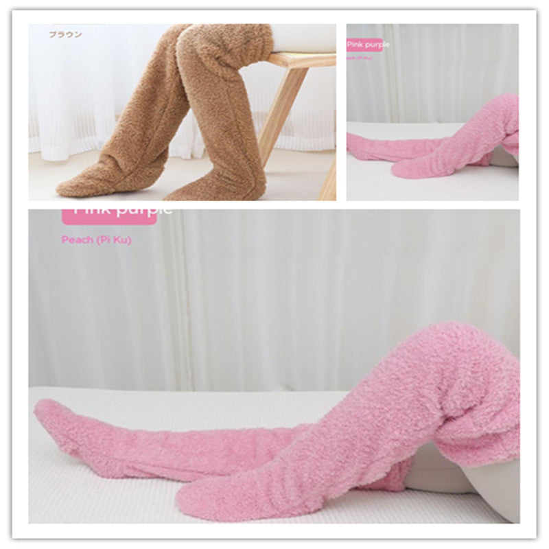 Infinity Beautiful Over-the-Knee Fuzzy Socks – Winter Warm Sleep & Lounge Stockings - Infinity Beautiful Boutique