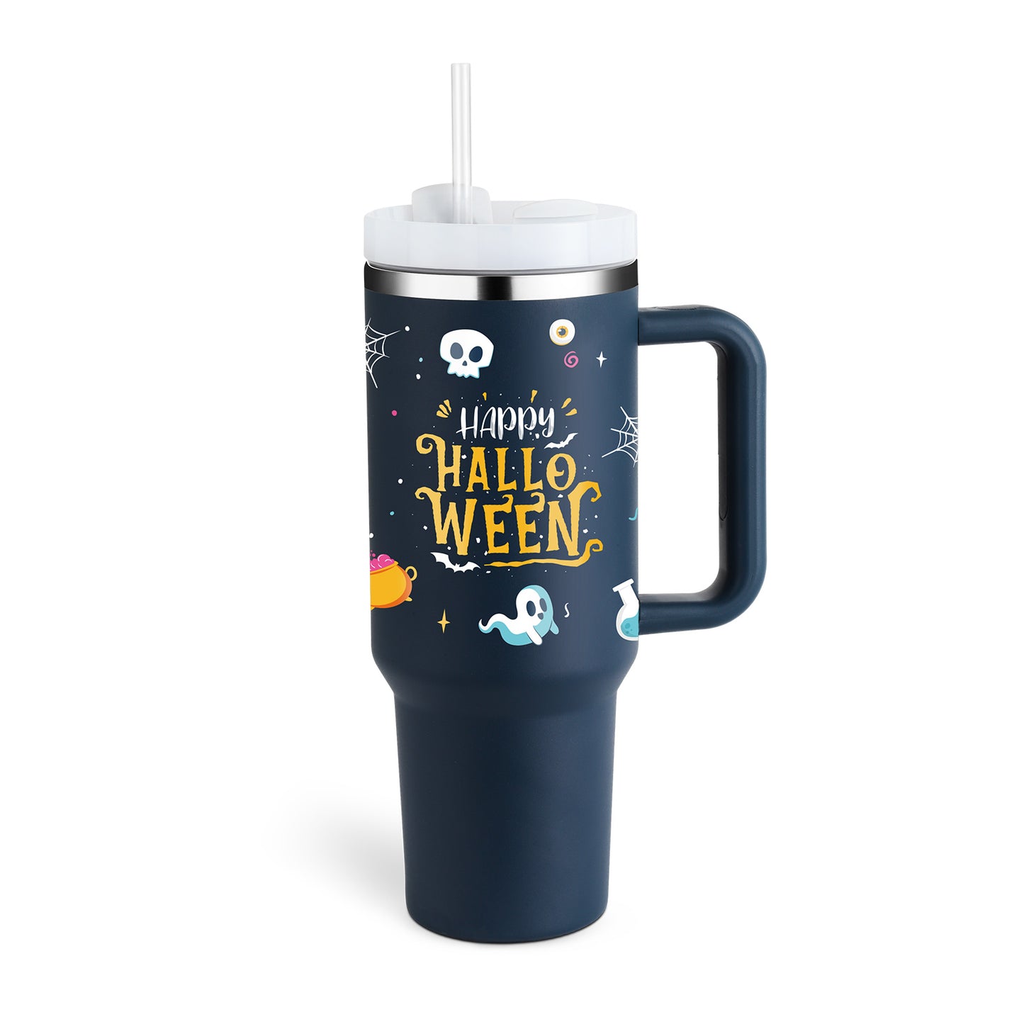 40oz Tumbler – Insulated Stainless Steel with Handle & Straw - Infinity Beautiful Boutique