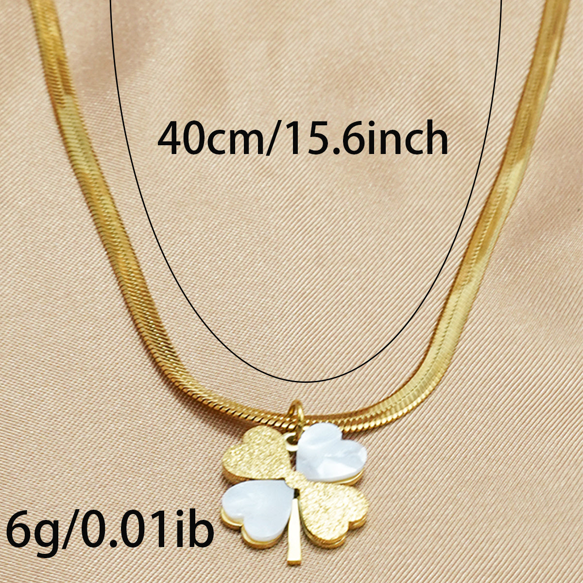 Infinity Beautiful 18K Gold Plated Double Luck Clover Necklace - Infinity Beautiful Boutique