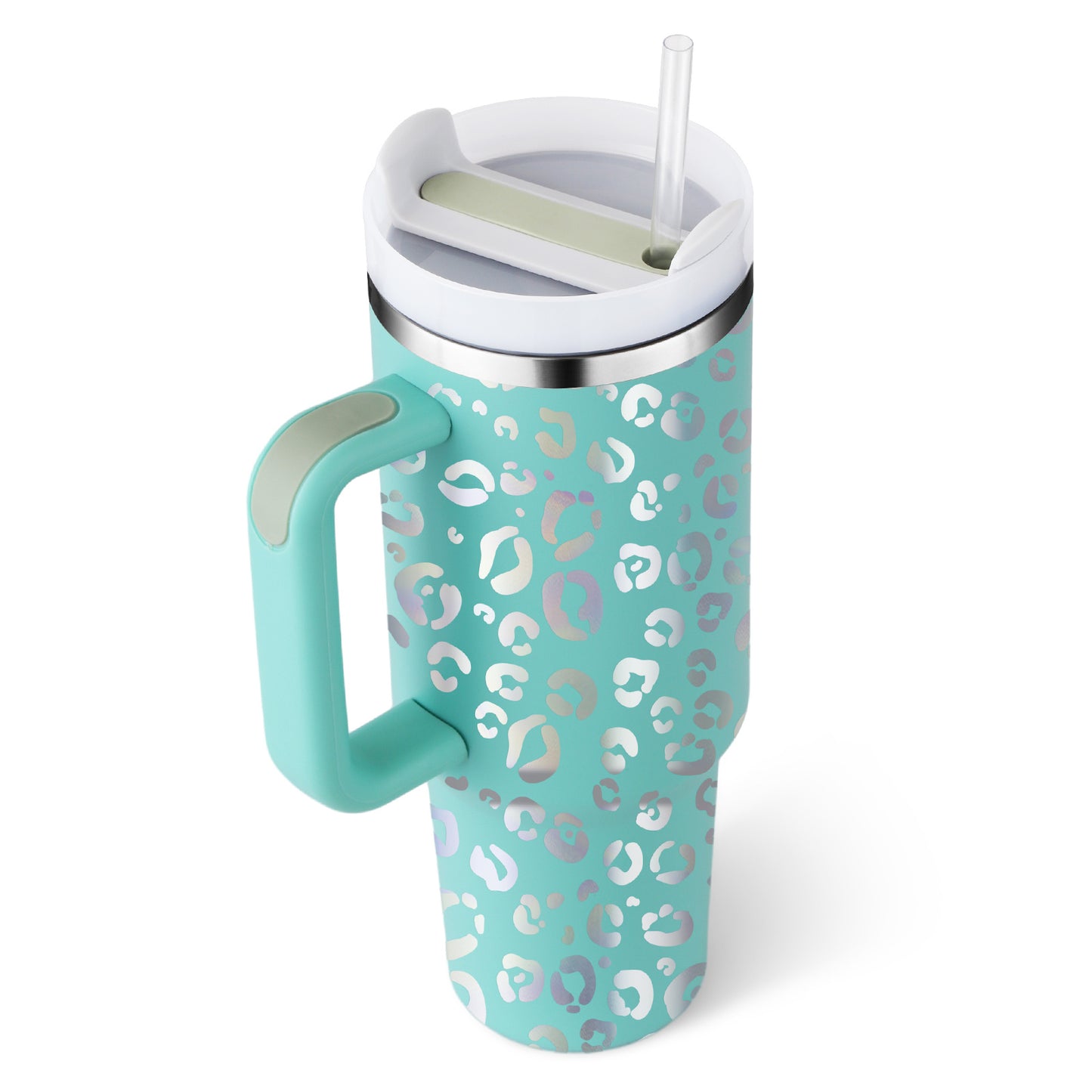 40oz Tumbler – Insulated Stainless Steel with Handle & Straw - Infinity Beautiful Boutique