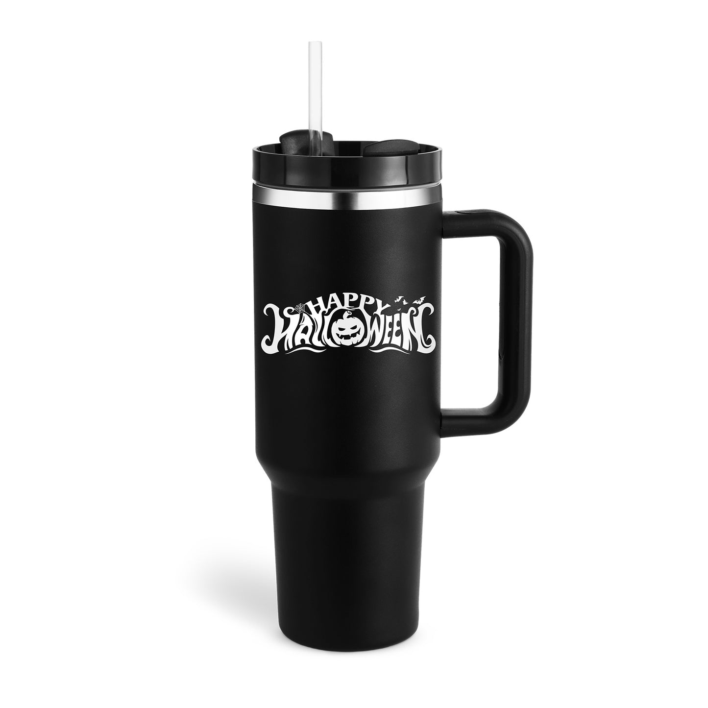 40oz Tumbler – Insulated Stainless Steel with Handle & Straw - Infinity Beautiful Boutique
