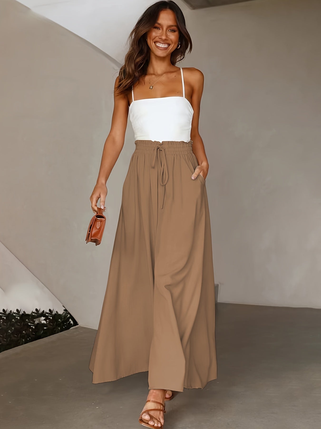 Infinity Beautiful Plus Easy Fit Pants – Wide-Leg Style with Comfy Elastic Waistband - Infinity Beautiful Boutique
