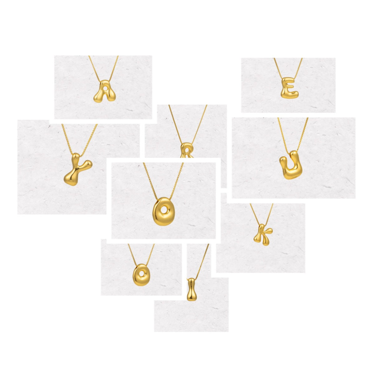 Gold Letter Initial Necklace – Statement Chain Jewelry