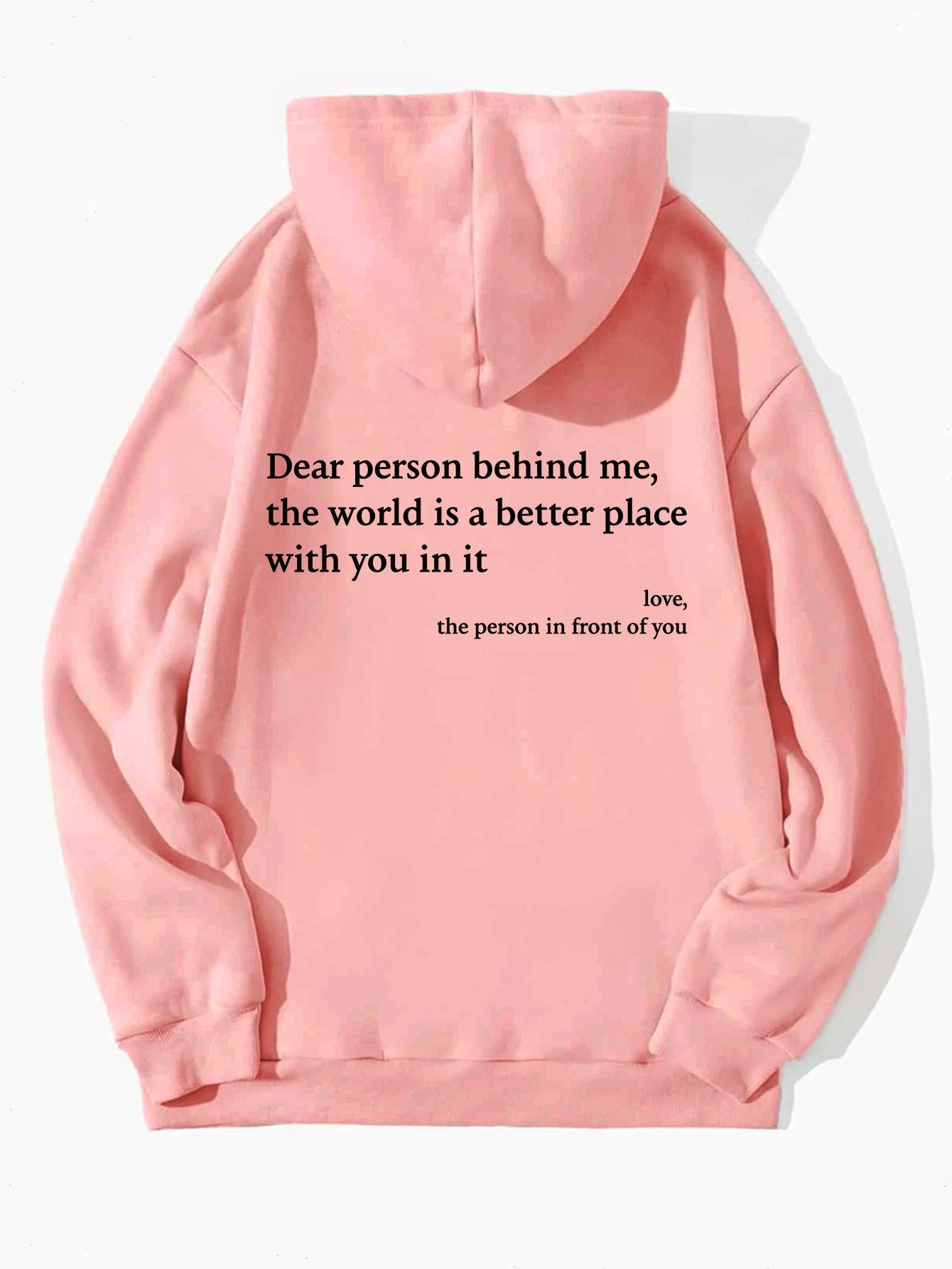 "Dear Person Behind Me" Plush Hoodie – Infinity Beautiful - Infinity Beautiful Boutique