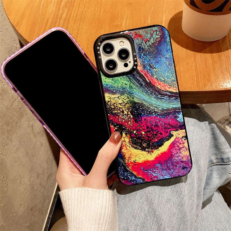 Abstract Colorful Oil Painting Case – Vibrant Design for Phone Case 13. Perfect Gift Idea - Infinity Beautiful Boutique