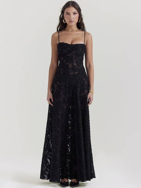 Infinity Beautiful Lace Suspender Dress – Elegant Strapless Summer Evening Style - Infinity Beautiful Boutique