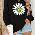 Women’s Floral Round Neck Sweatshirt