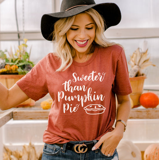 Sweeter Than Pumpkin Pie T-shirt - Infinity Beautiful Boutique