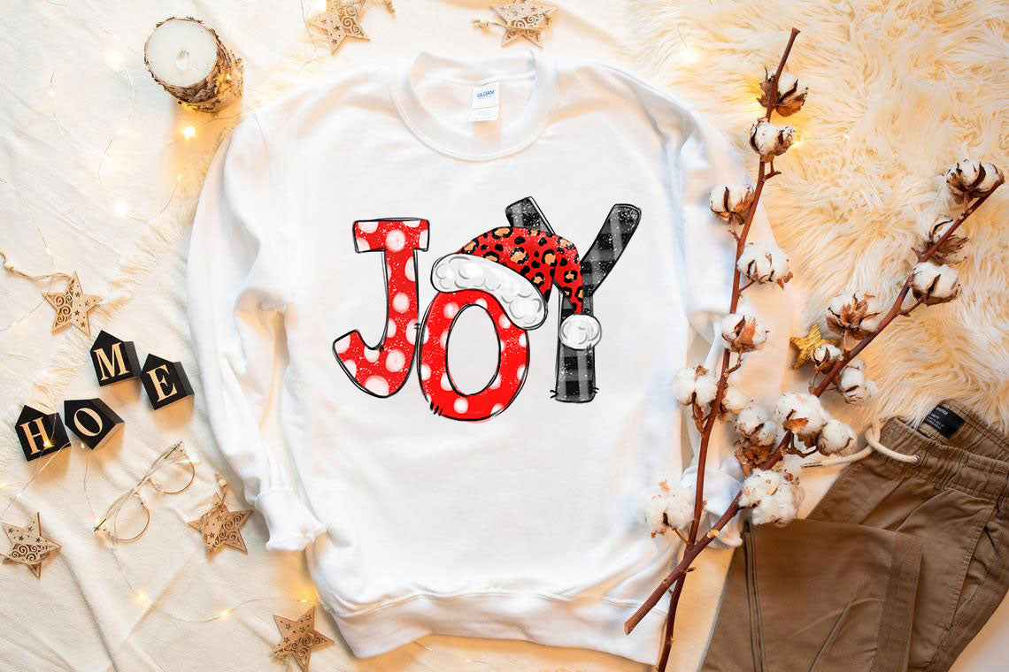 Joy Santa Christmas Sweatshirt - Infinity Beautiful Boutique