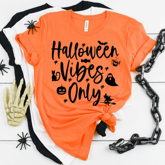 Halloween Vibes Only Halloween T-shirt - Infinity Beautiful Boutique